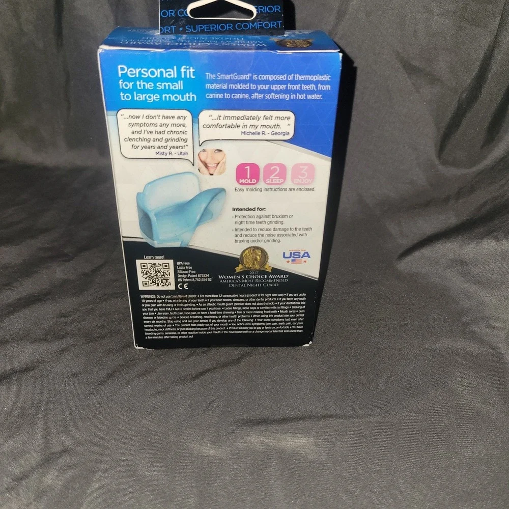 New SmartGuard Elite Dental Guard Clenching & Grinding Front Tooth Design